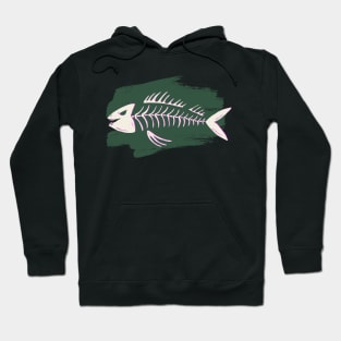 fish skeleton Hoodie